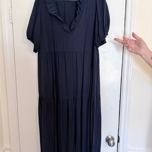 Crown & Ivy Navy Midi Dress